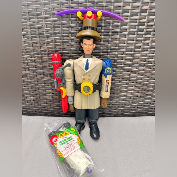 VINTAGE McDonald’s Happy Meal Toy 1999 INSPECTOR GADGET 14" ACTION FIGURE - Picture 1 of 11